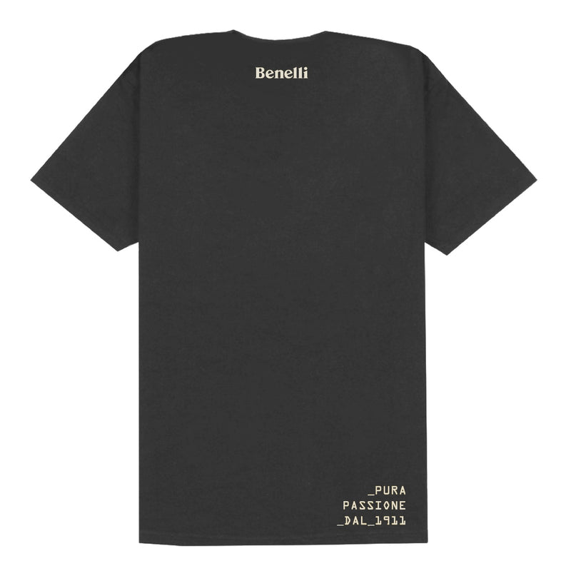 Franela negra con logo Benelli New talla XL