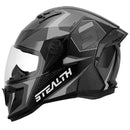 Cascos Stealth Concept Brillante Negro/Gris