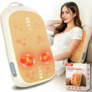 Cojín Masajeador Recargable USBC para Cuello y Espalda con 3 Velocidades y 2 Niveles de Calor. Almohada para Masajes