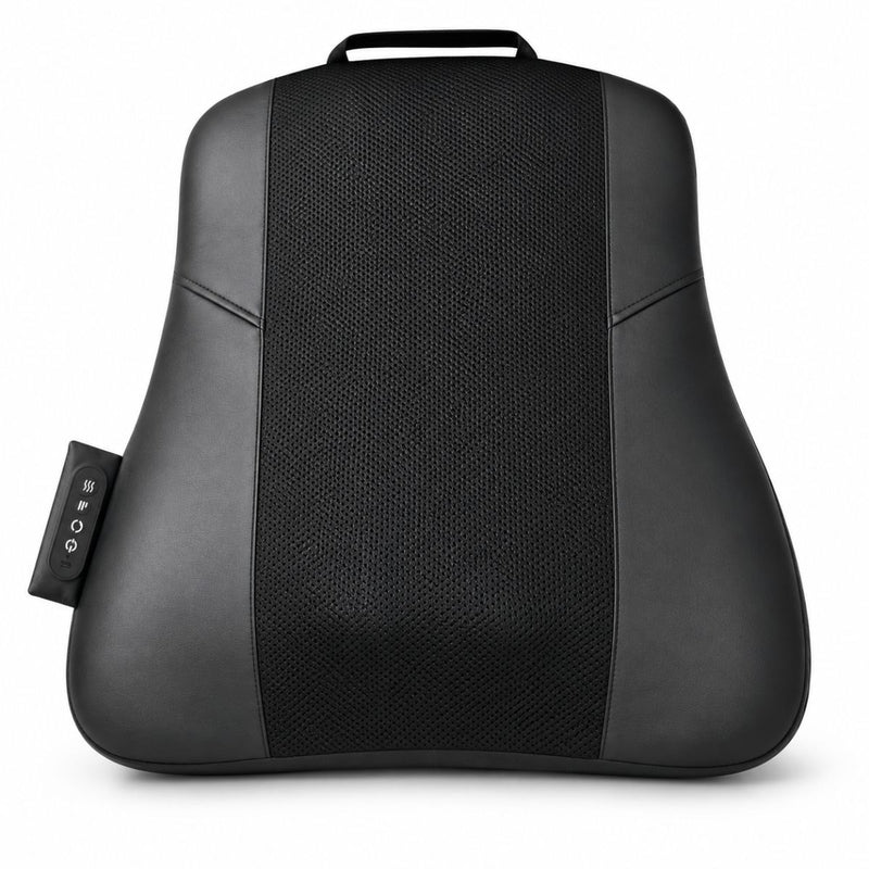Masajeador Lumbar Eléctrico con Soporte de Cintura y Compresa Caliente de 10W y 7.4V Batería 2000mAh. Color Negro