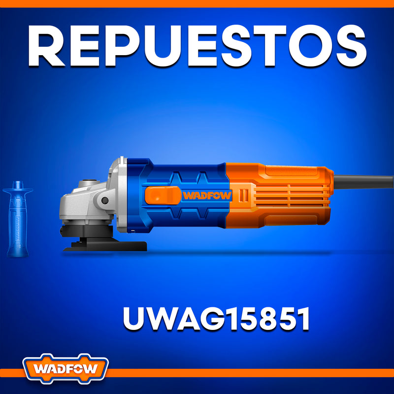 Repuestos de Esmeriladora Angular 4 1/2' 850W. UWAG15851