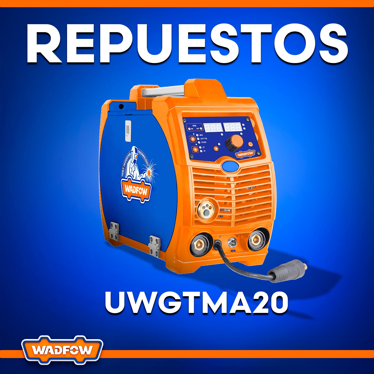 Repuestos de Máquina De Soldar Inverter 200A Medium Duty MAG/MIG/MMA/TIG UWGTMA20