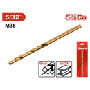 Brocas HSS Acero Alta Velocidad. 5/32" Ideal para Metal. Punta 135° Cobalto 5%