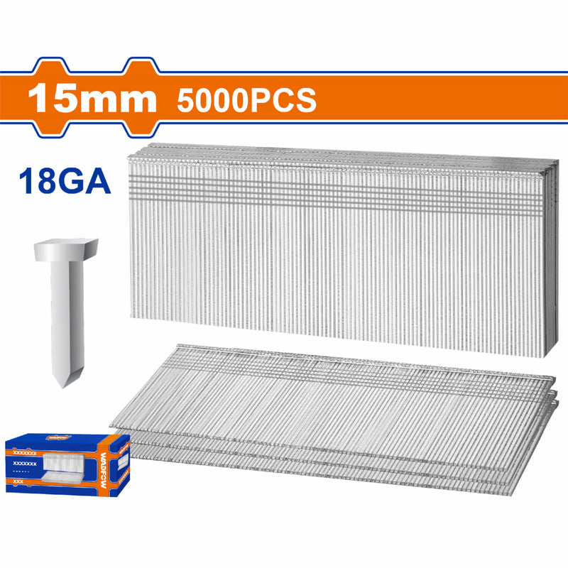 Clavos para clavadora de aire 5000 pzas por caja. Apto para WBN2540, WBN1550, WBN3530, WBN3532