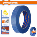 Cinta de pintor azul 50mx18mm Espesor: 0.14mm. Fácil de pegar y despegar. Ideal para enmascarar.  Tape para pintar