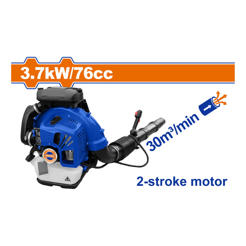 Sopladora De Aire A Gasolina 76Cc Potencia Nominal: 3.7Kw Velocidad Del Motor: 7000Rpm Motor 2 Tiempos. Blower