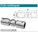CODO MULTIANGULO. ALTA CALIDAD. 10 AÑOS DE GARANTIA.