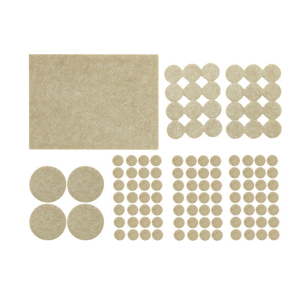 (113 piezas) Paquete Antideslizantes de fieltro autoadhesivos
