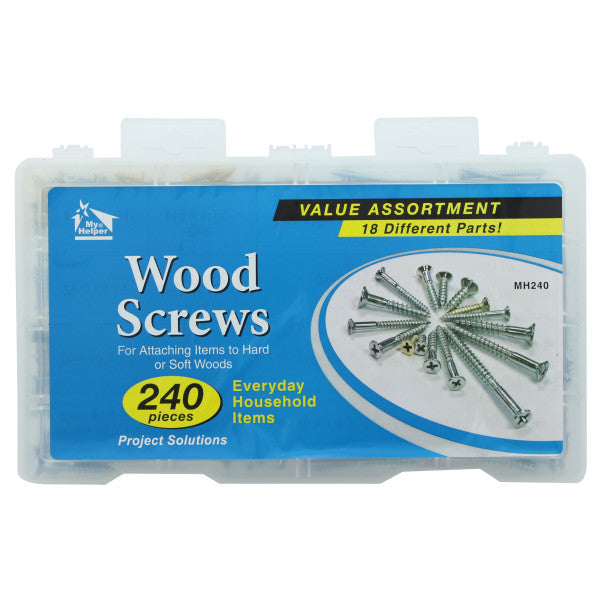 (240 piezas) Kit de tornillos para madera