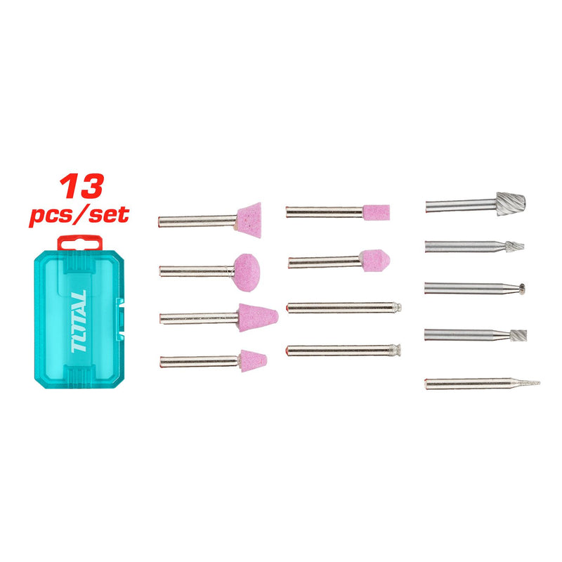 Puntas para Mototool 13 piezas (piezas para trabajar vidrio y piedra) Juego