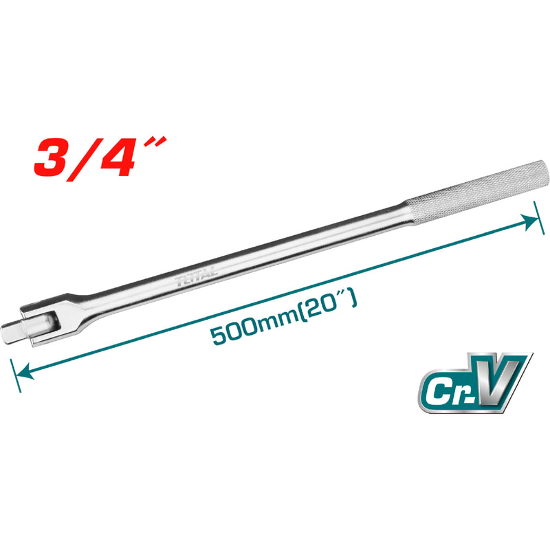 Mango Articulado para Socket 1 Pieza. 3/4" 500 mm(20"). CrV