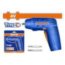 Destornillador inalámbrico 4V. Carga USB cable tipo C de celular. 4N.m. 240 rpm.