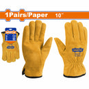 Guantes de Cuero 10” Doble costura. (1 par) Guantes de Soldador.