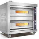Horno de pizza a gas 2 niveles capacidad 16 pizzas. 110V/60Hz, 200W, 1340*920*1330mm.