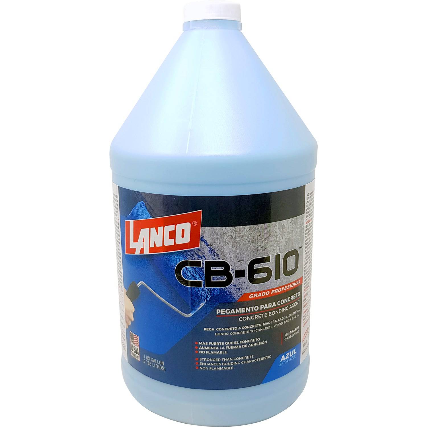 Pegamento Para Concreto 1 Galón. CB-610 Bonding Agent Azul Lanco