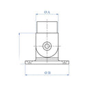 Anclaje De Angulo Regulable Para Tubo De 42.4Mm.