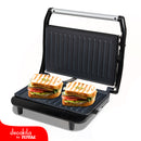 Plancha Eléctrica para 2 sandwich, 850W,120V/60Hz, L230xW145mm