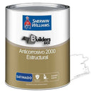 Pintura anticorrosiva satinada color blanco, 1/4 Galón. Sherwin Williams