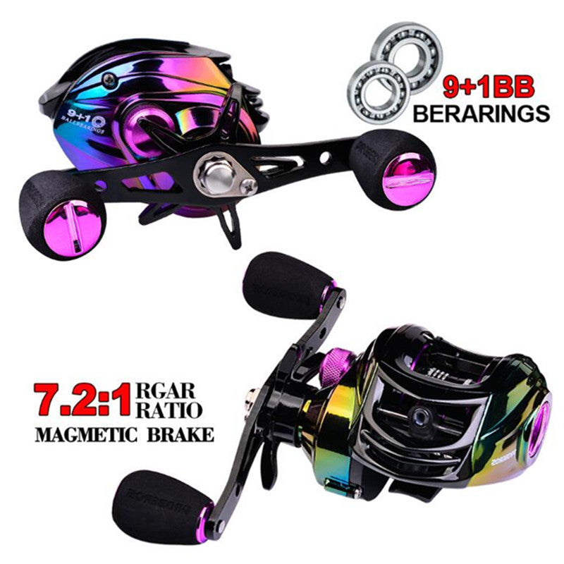 Carrete de pesca Casting 9+1bb Zurdo