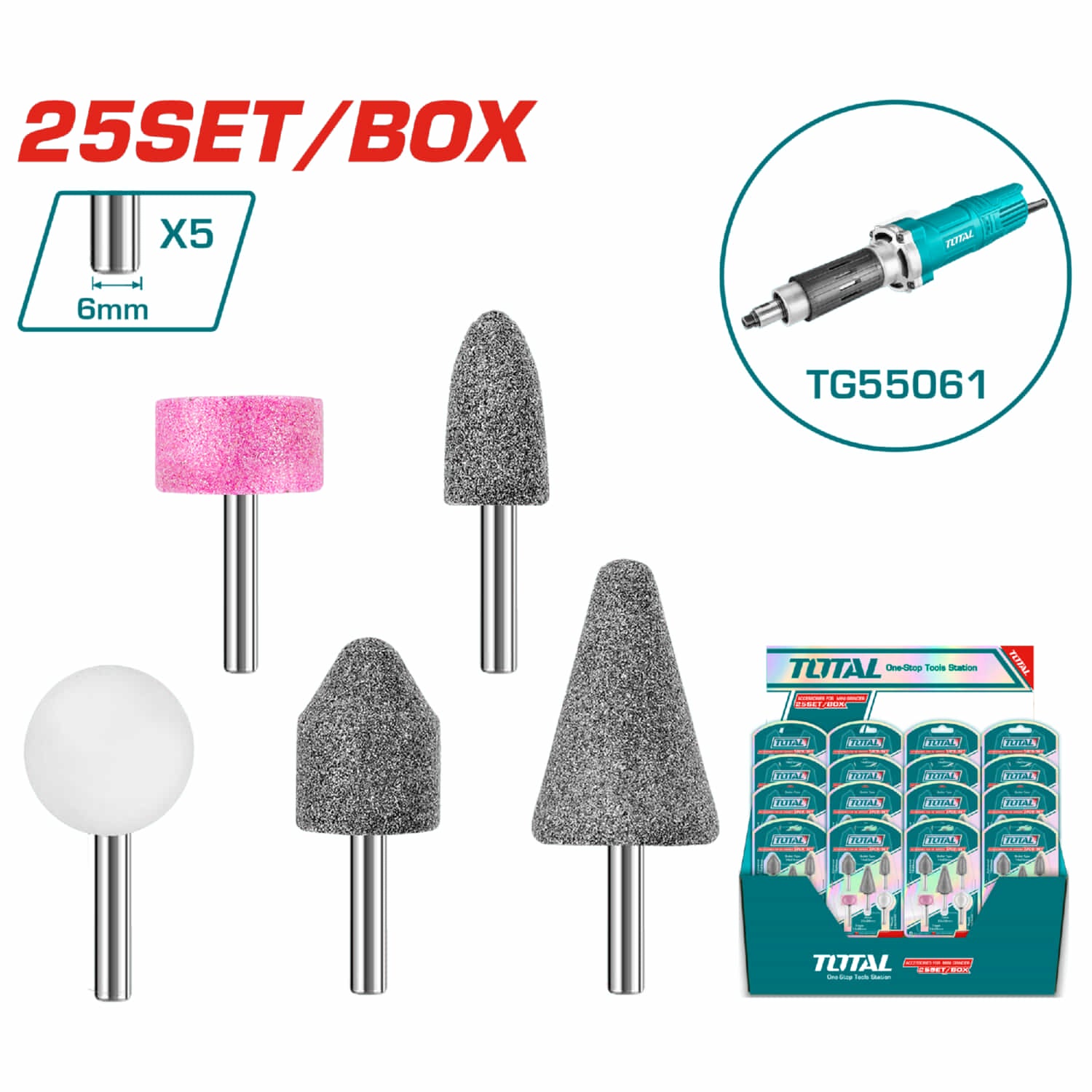 Piedras para mototool (5pcs)