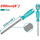 Lima plana para acero. Largo 200 mm. Acero T12.