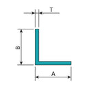 AR-1 Angulo De 1/2" X 1/2"  Espesor 1.2 Mm. Largo 5.85 Mts. Acabado Anodizado Bronce 15 Micron