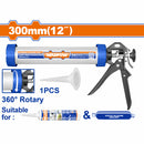 Pistola de silicón de 12" Calafateadora de aluminio 2 en 1 para salchichas o cartuchos.