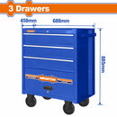 Caja Herramientas gabinete con Ruedas 3 gavetas gavinete carrito servicio mecánico (vacio) Trolley Servicio