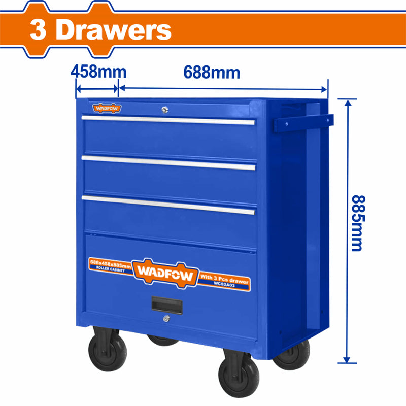 Caja Herramientas gabinete con Ruedas 3 gavetas gavinete carrito servicio mecánico (vacio) Trolley Servicio