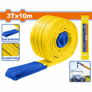 Cinta de Eslinga 3 T x 10m. 2 capas. 100% Poliestér. Seguridad: 5:1. Arnés económico y adaptable.
