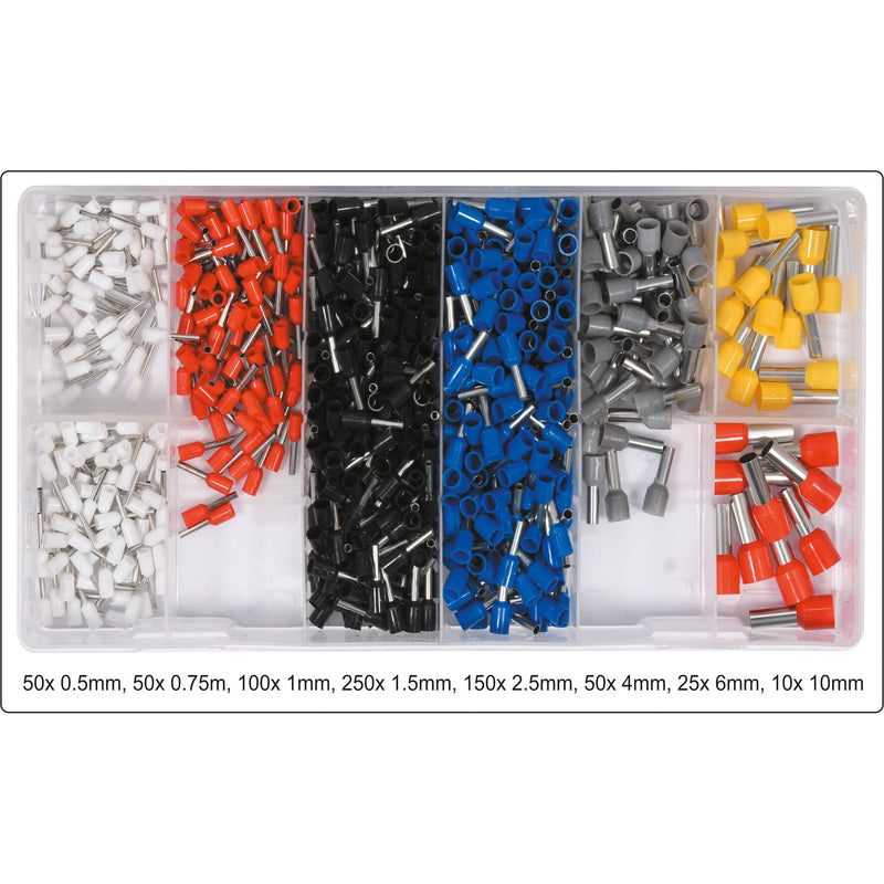 Terminales cable ferrules alambre conectores extremo de clavija aislada para crimpadora (Kit)