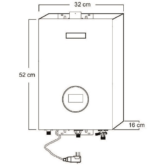 Calentador de agua a gas de paso 13 Litros de 26KW Drija