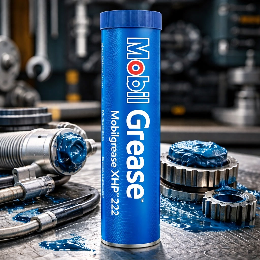 Grasa de litio multiproposito Mobil grease XHP 222. Tubo 400 g. Alta temperatura. Funciona para rotomartillos