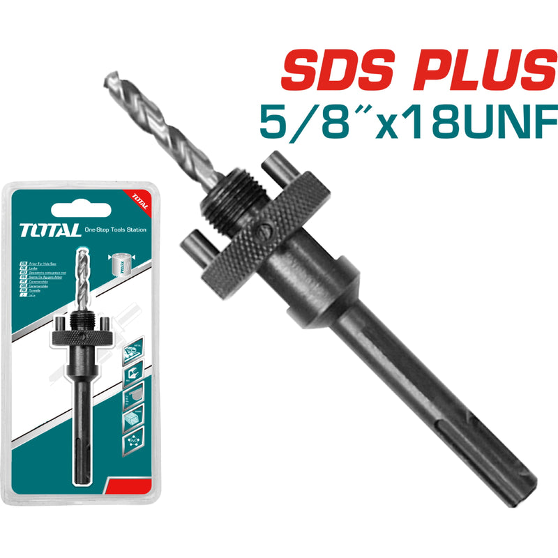 Adaptador para Broca Copa circular 5/8"-18UNF. 1-1/4"(32 mm) a 8-17/64"(200 mm)