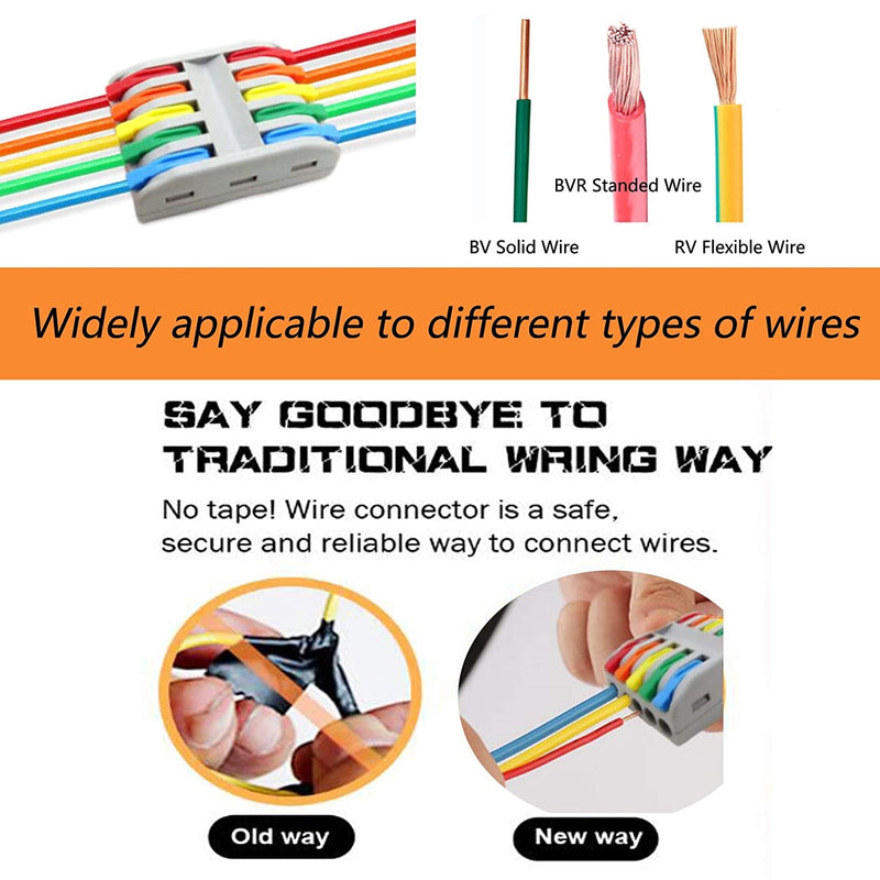Conector eléctrico de empalme rápido. De 5 vías. (1 Und)