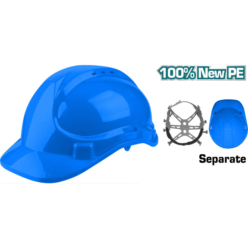 Casco seguridad azul TOTAL