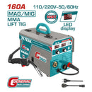 Maquina De Soldar Inverter MIG MAG MMA Y TIG 160A 110V-220V