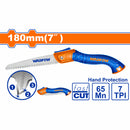 Serrucho plegable 7"/180mm. 65Mn. 7TPI. Corte rápido y preciso.