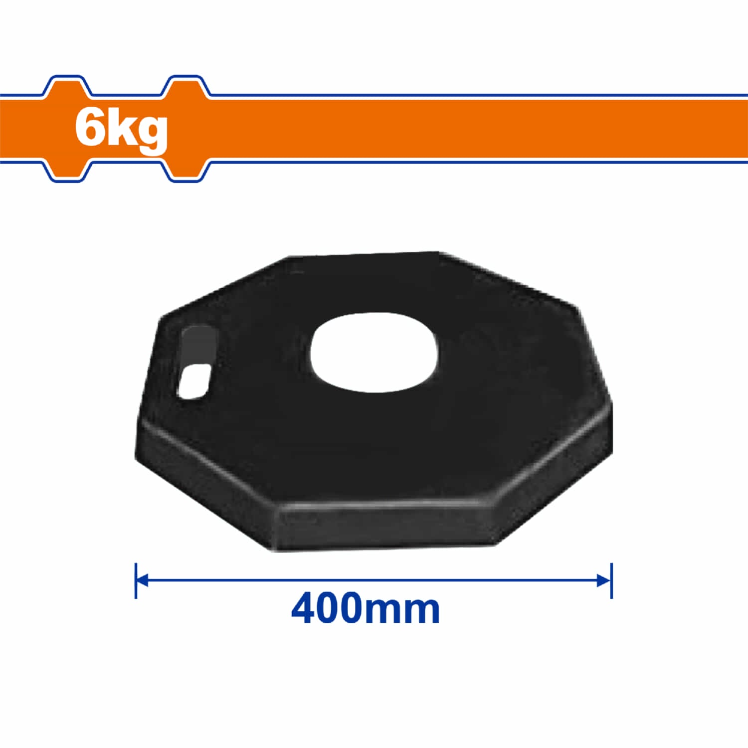 Base de Caucho para postes de advertencia 6Kg. Compatible con WYJ2A11