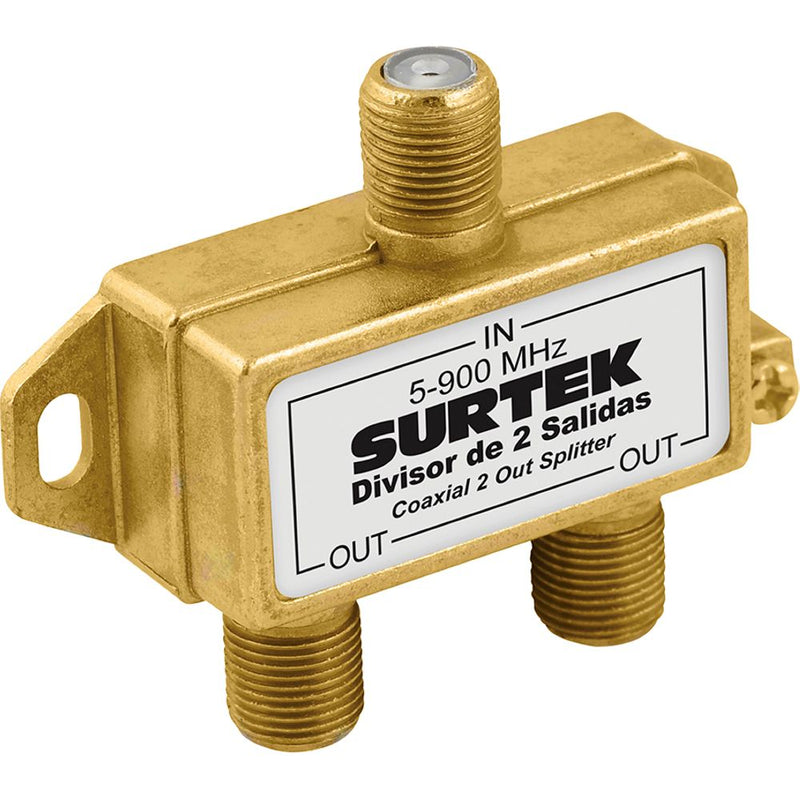 Divisor coaxial 1 entrada 2 salidas Surtek