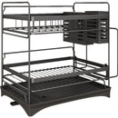 Escurridor de Platos 2 niveles, color negro.