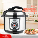 Olla de Presión Eléctrica Multifuncional 5L 120V 50-60Hz 900W Antiadherente. Incluye accesorios.