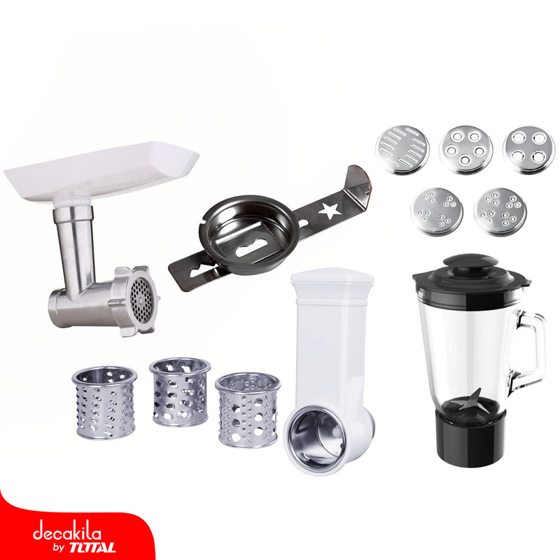 Mezcladora, pasta, moledora, licuadora, rebanadora, amasadora) Máquina multifuncional 6 en 1 600W