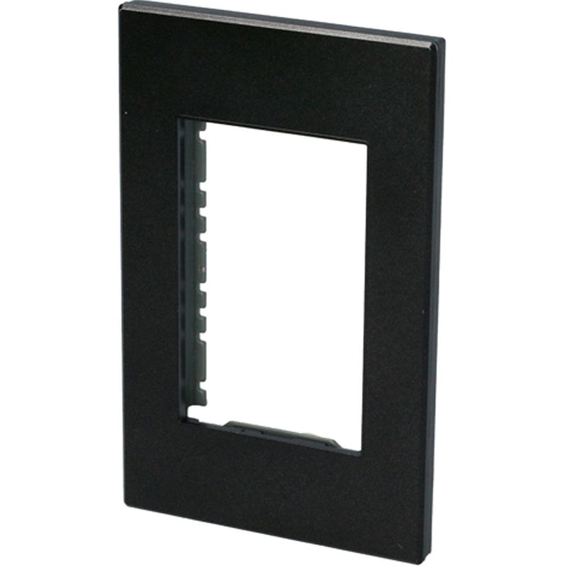 Placa 1 módulo negro 1/1 Surtek.