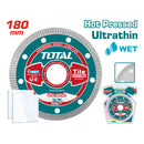 Discos de diamante Ultradelgados 7" 0.8mm espesor. Corte húmedo y seco