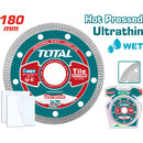 Discos de diamante Ultradelgados 7" 0.8mm espesor. Corte húmedo y seco