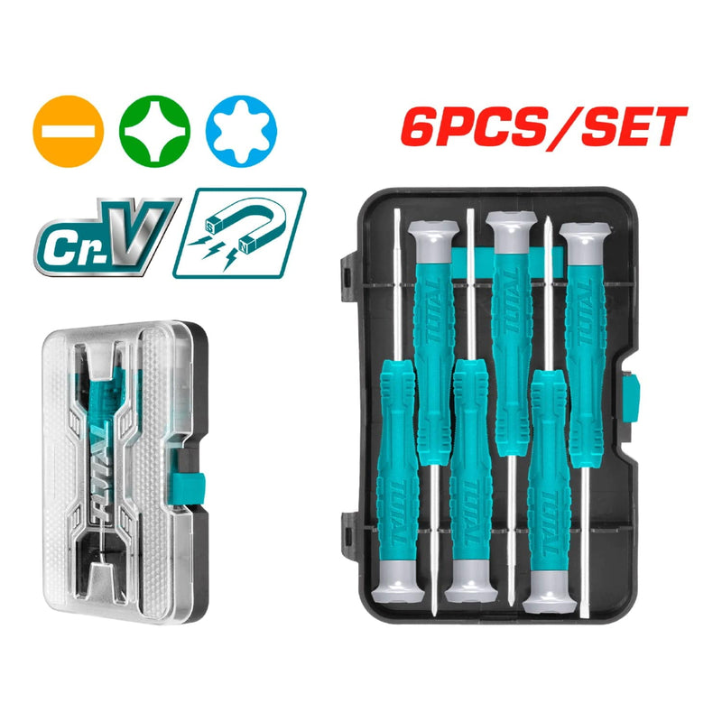 Destornilladores De Precisión CR-V, 6Pcs. (Juego)