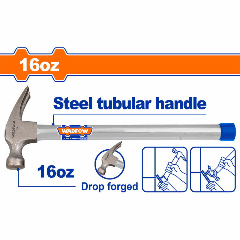 Martillo de Orejas Forjado. 16oz/450g. Tratamiento térmico. Acero al carbono