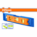 Mini Nivel de Burbuja de 225mm. 3 cápsulas de burbuja. Magnético. Plástico.