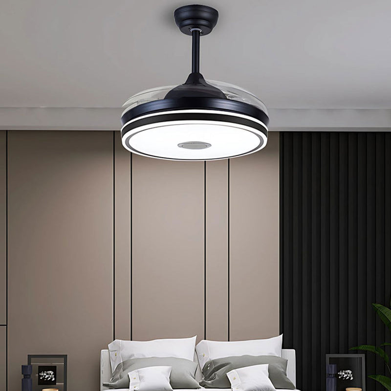 Abanico De Techo Con Lámpara Y Bocina Bluetooth. 3 tonos de luz. 42" Ventilador a control remoto. Fan 110v